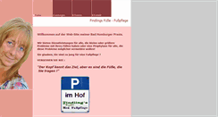 Desktop Screenshot of findling-fusspflege.de