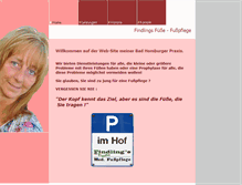 Tablet Screenshot of findling-fusspflege.de